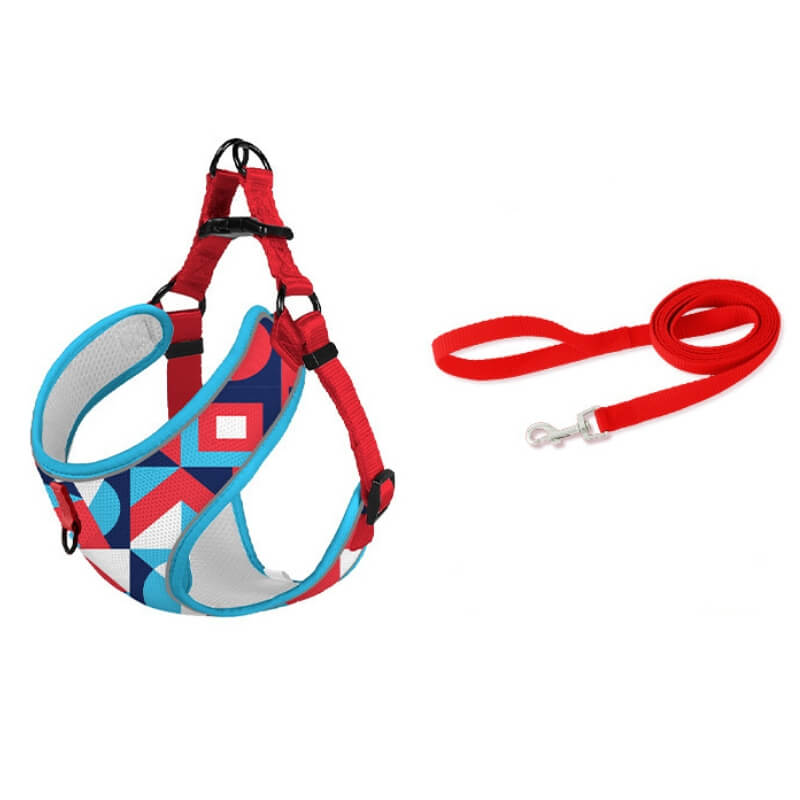 Dog Breathable Harness No Pull Dog Walk Set