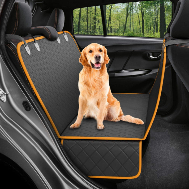 Dog Car Seat Cover With Zipper And Pocket