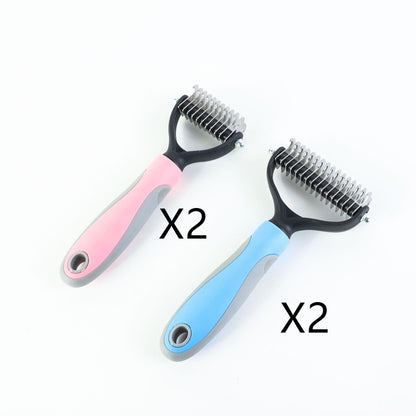 Stainless Double-sided Hair Removal Brush
