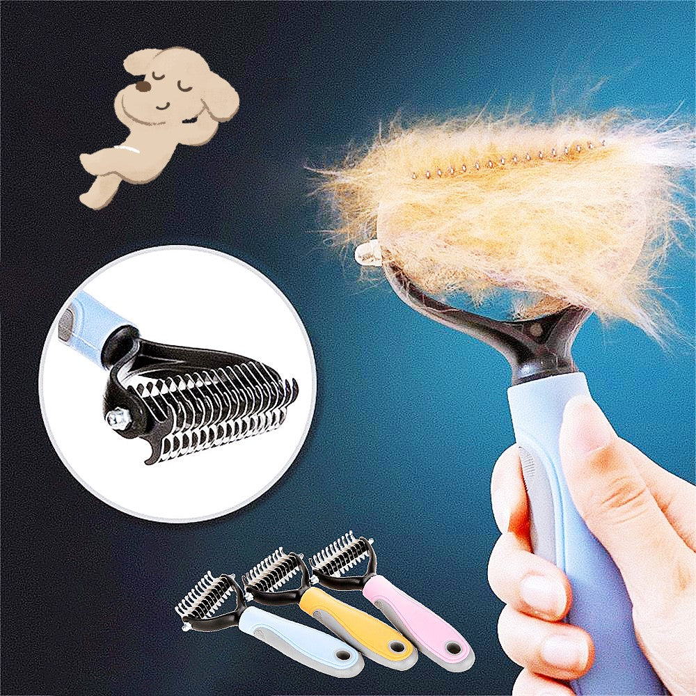 Stainless Double-sided Hair Removal Brush