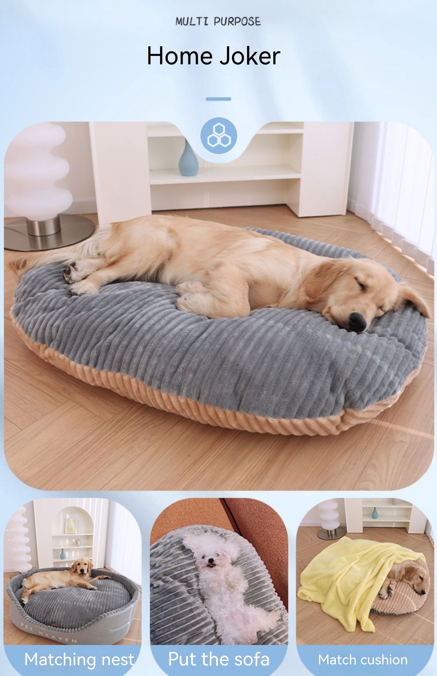 Pet Removable And Washable Sleeping Double-sided Bed