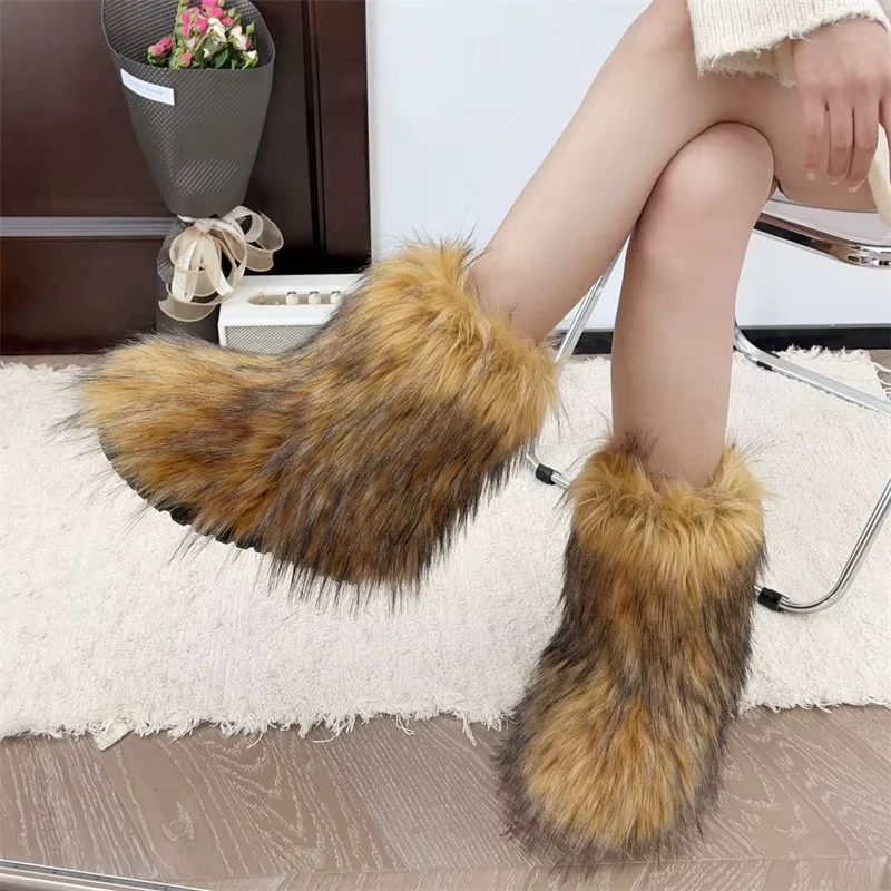 Lunzora™ Faux Fur Boots