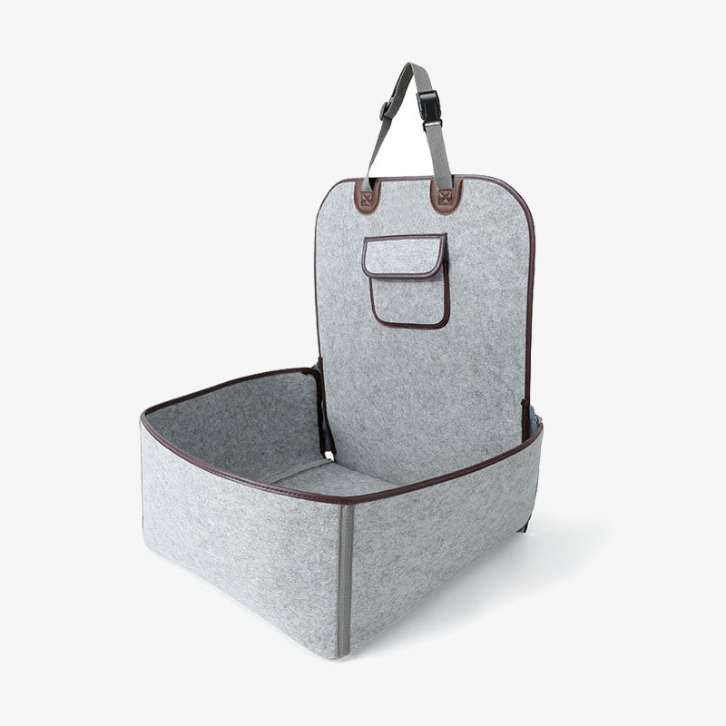 Nature Felt Fabric Dog Car Seat Cover Bed