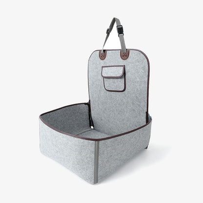 Nature Felt Fabric Dog Car Seat Cover Bed