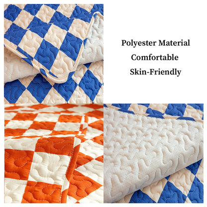 Colorful Checkerboard Anti-scratch Furniture Protector Couch Cover
