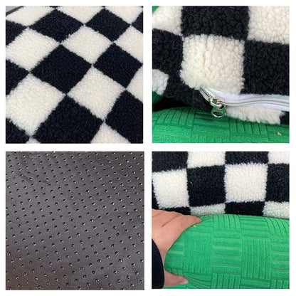 Colour Clash Checkerboard Dog & Cat Bed