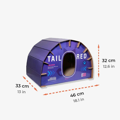 DIY Cardboard Funny Pattern Cat Scratching Board Cat House