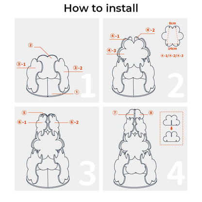 DIY Christmas Tree Cat Felt Bed Festive Decoration