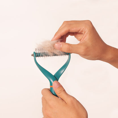 Ribbon Double Sided Blades Pet Safe Dematting Comb Rake