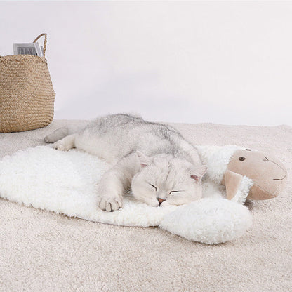Lovely Warm Fleece Lamb Pet Mat