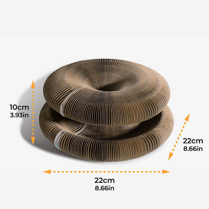 Magic Accordion Foldable Durable with Bell Ball Cat Scratching Board