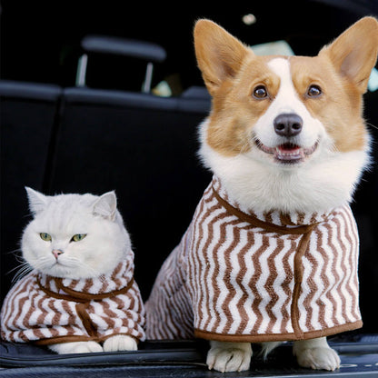 Ultra-Absorbent Dog Bath Towel Dog Anxiety Jacket