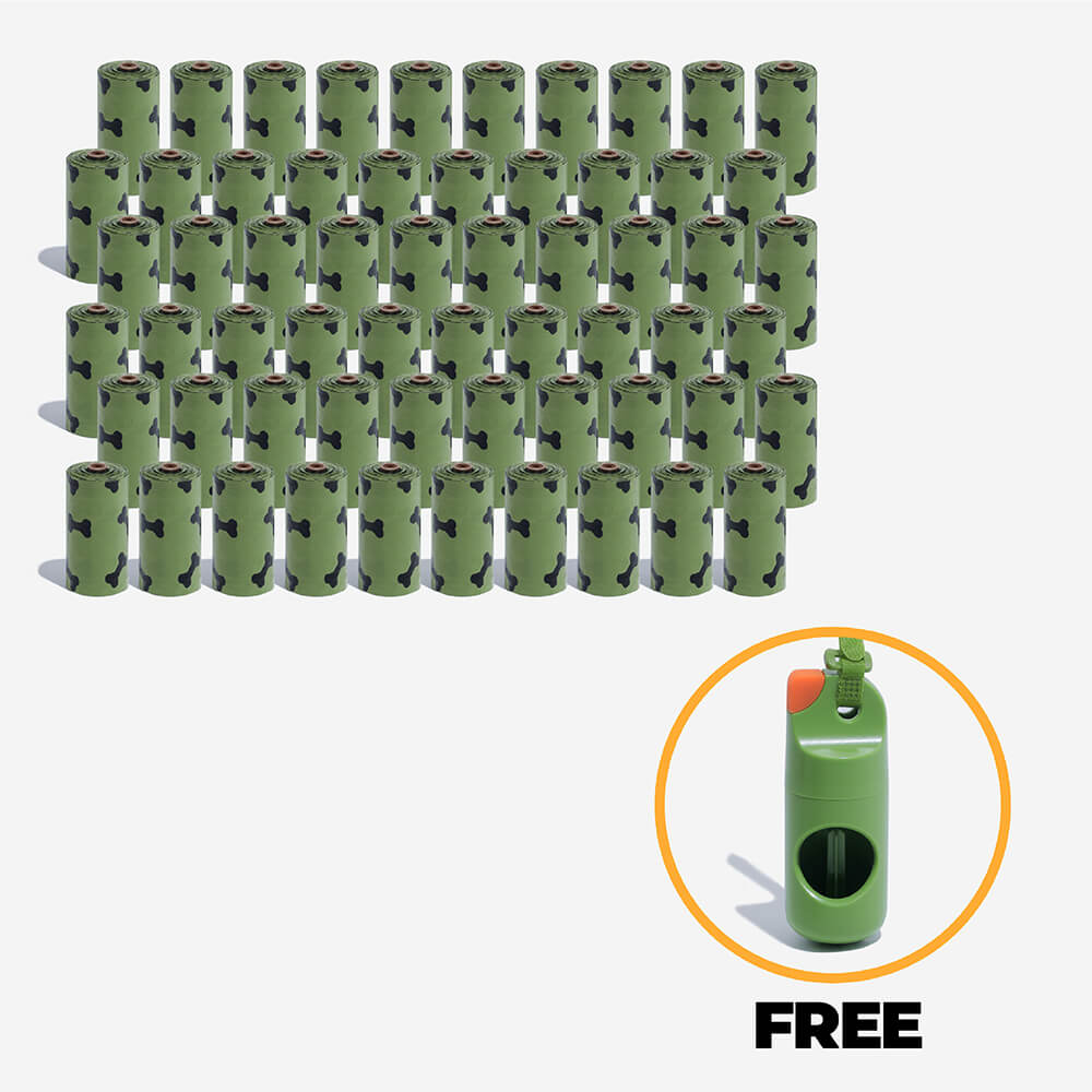 900 Pcs Biodegradable Dog Poop Bags With Free Bird Poop Bags Dispenser