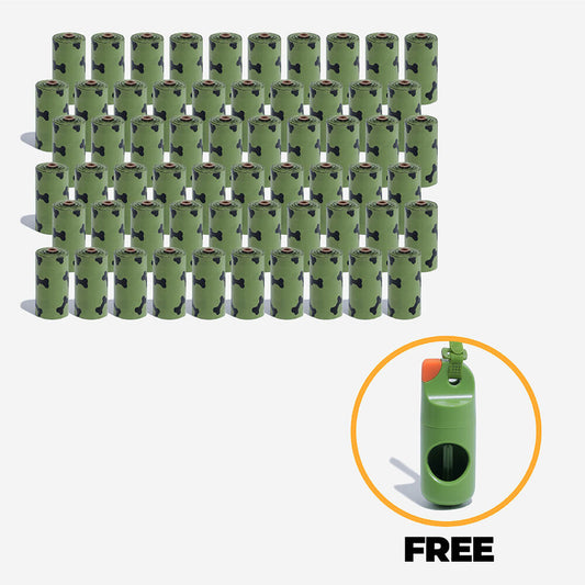 900 Pcs Biodegradable Dog Poop Bags With Free Bird Poop Bags Dispenser