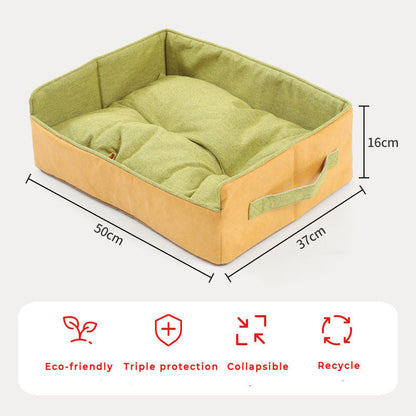 Portable Foldable Dog Bed Cat Bed