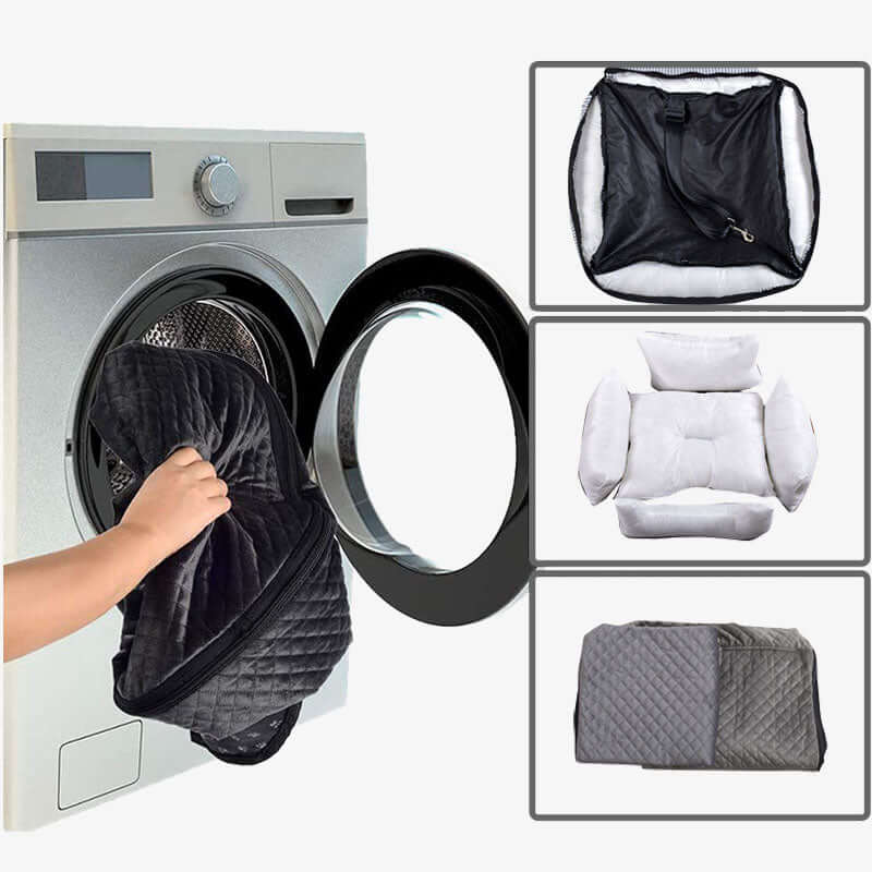 Removable Safety Pet Trip Bed Dog Car Seat Bed