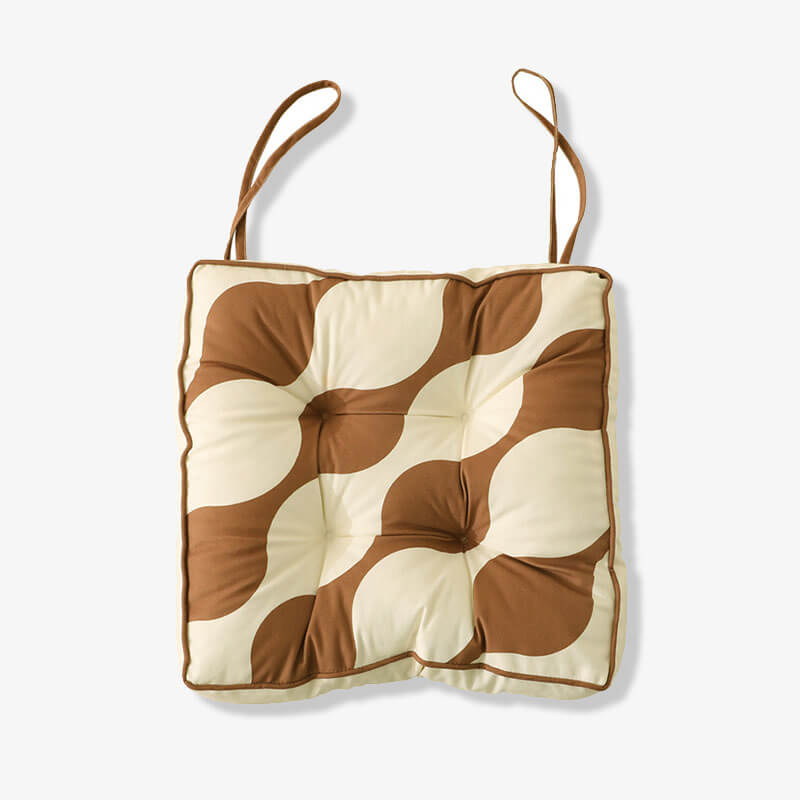 Thick Cotton Wave Pattern Chair Seat Pad Pet Mat