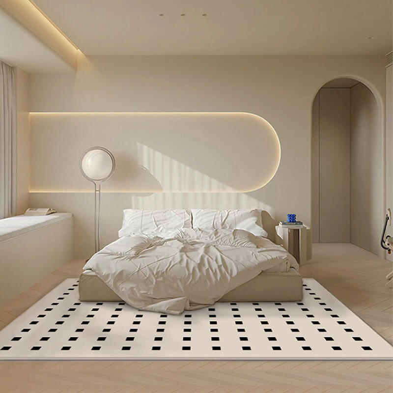 Vintage Bedside Rugs Non-slip Waterproof Living Room Carpet