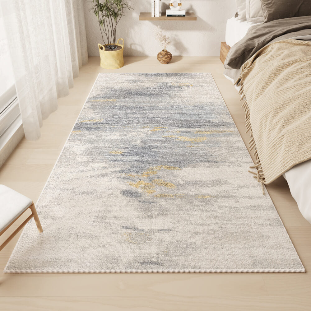 Vintage Bedside Rugs Non-slip Waterproof Living Room Carpet