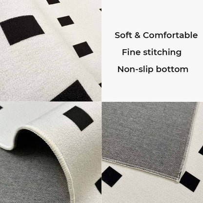 Vintage Bedside Rugs Non-slip Waterproof Living Room Carpet