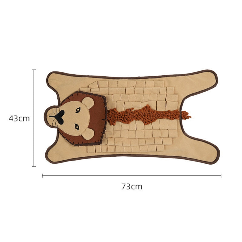 Lion Crocodile Shape Dog Slow Food Mat Dog Training Sniffing Mat
