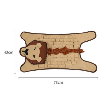 Lion Crocodile Shape Dog Slow Food Mat Dog Training Sniffing Mat