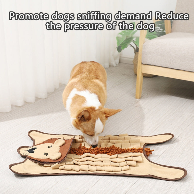 Lion Crocodile Shape Dog Slow Food Mat Dog Training Sniffing Mat