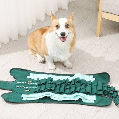 Lion Crocodile Shape Dog Slow Food Mat Dog Training Sniffing Mat