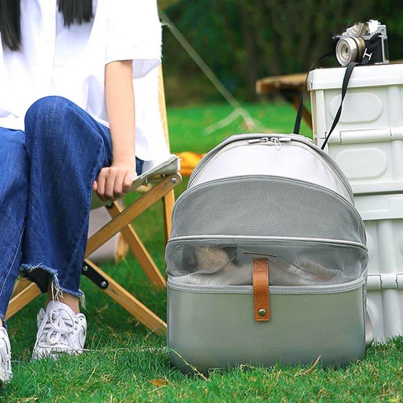 Breathable Portable Folding Travel Pet Carrier Backpack