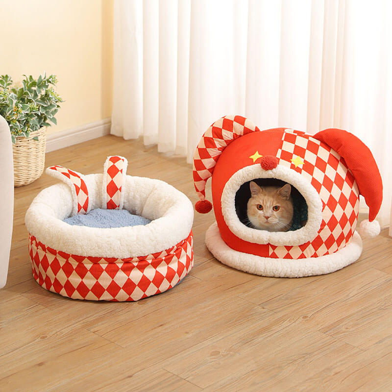 Circus Series Pet Bed Semi-Enclosed Cat Cave