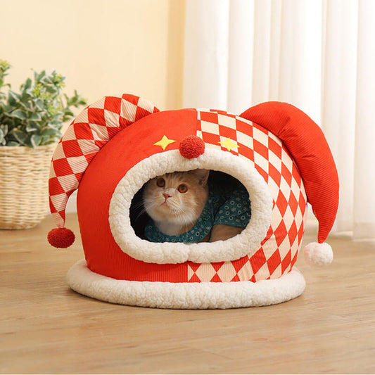 Circus Series Pet Bed Semi-Enclosed Cat Cave