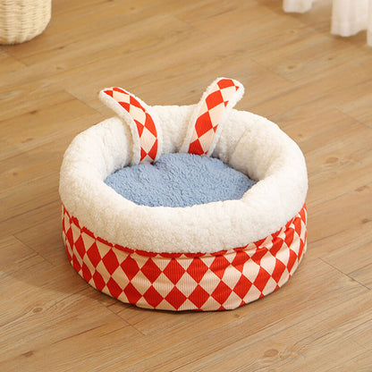 Circus Series Pet Bed Semi-Enclosed Cat Cave