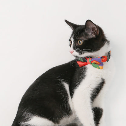 Colourful Series Funny Bow Tie Cat Tunnel Collar