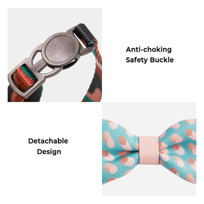 Colourful Series Funny Bow Tie Cat Tunnel Collar