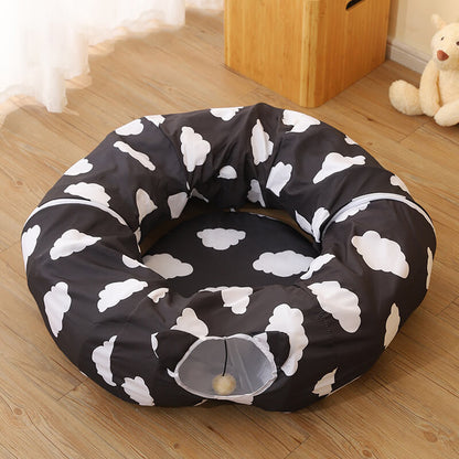 Cool Breathable Foldable Cat Tunnel Bed