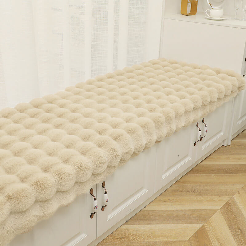 Cosy Plush Solid Colour Non-slip Couch Cover