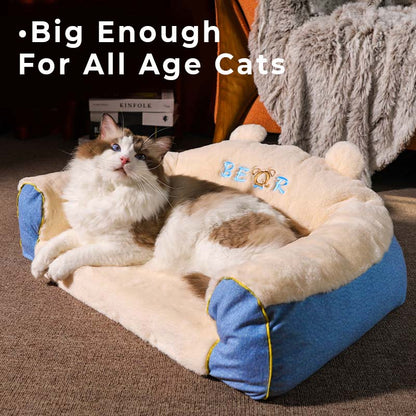 Cute Bear Shape Sofa Cat Bed