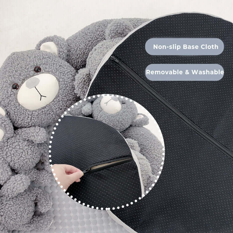 Cute Teddy Bear Pet Bed with Bear Toy Dog & Cat Bed