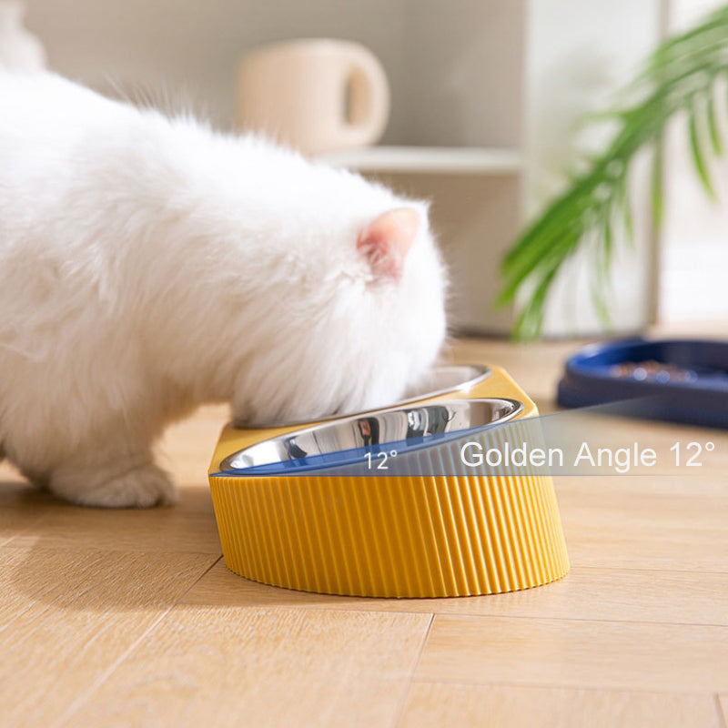 Double Wall Stainless Steel Pet Bowl Slow Food Dog Bowl