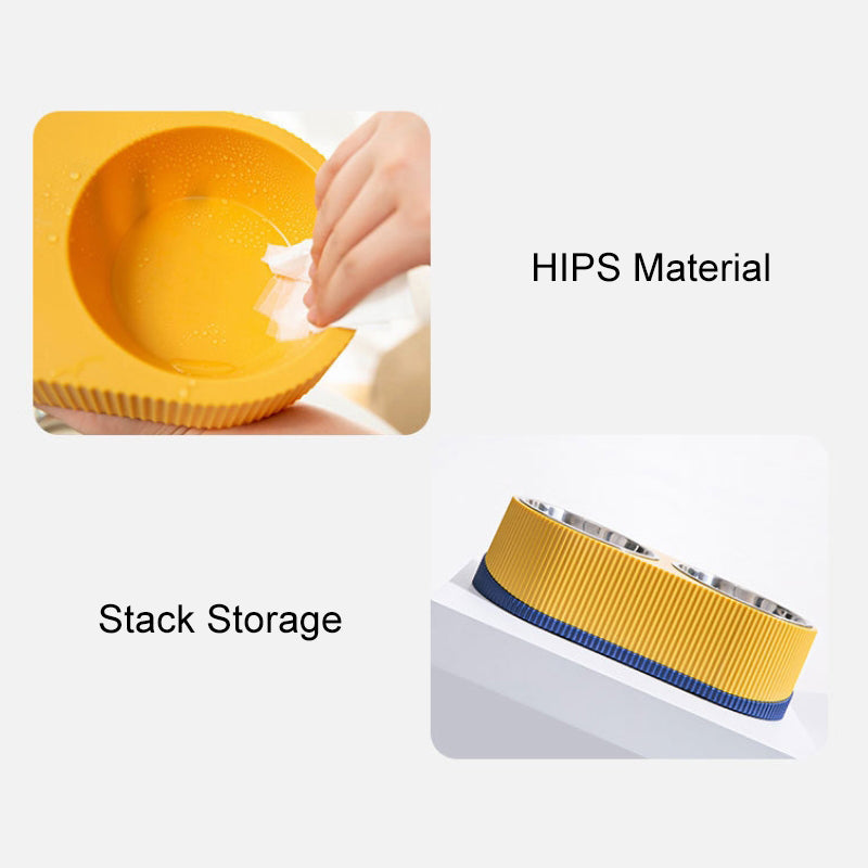 Double Wall Stainless Steel Pet Bowl Slow Food Dog Bowl