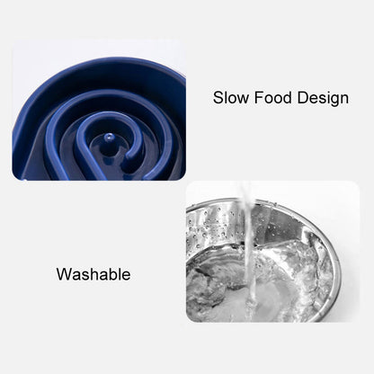 Double Wall Stainless Steel Pet Bowl Slow Food Dog Bowl