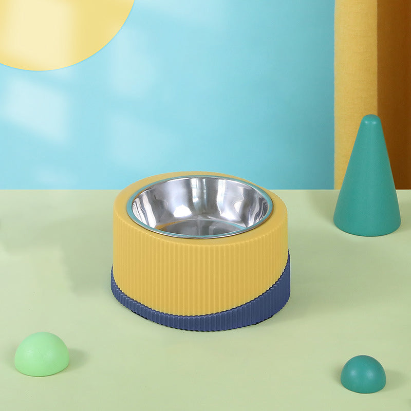 Double Wall Stainless Steel Pet Bowl Slow Food Dog Bowl