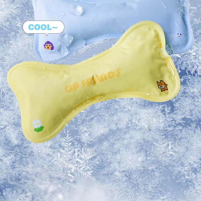 Fashion Bone Shape Dog Ice Cooling Pillow
