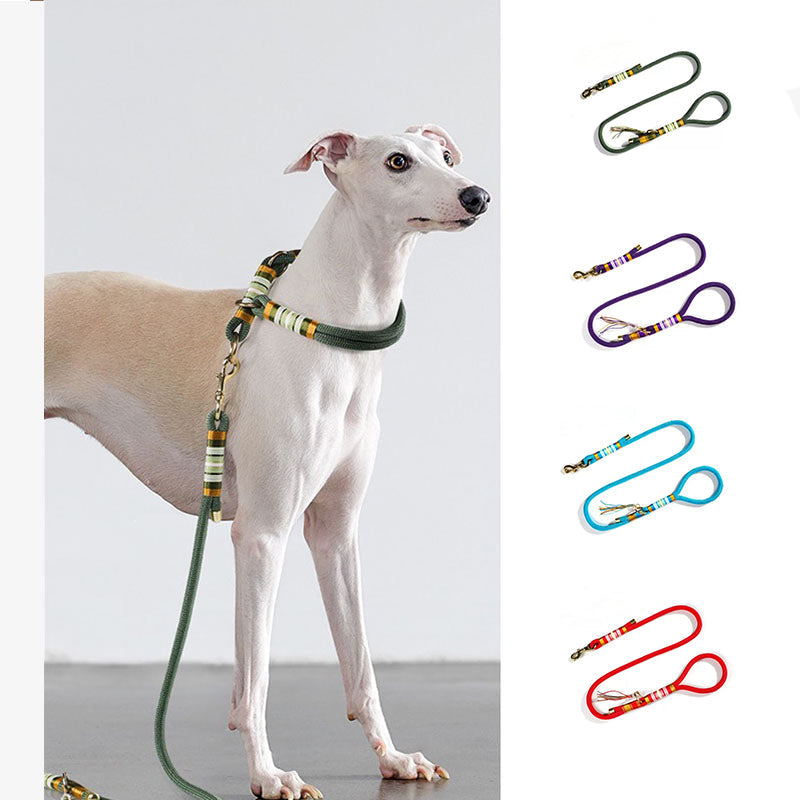Hand-knitted Braided Rope Dog Training Leash