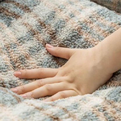 WagsWonder™ Lazy Holiday Plush Cozy Dog & Cat Sofa Bed