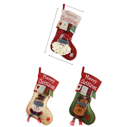 Sophisticated Large Christmas Stocking Gift Bag